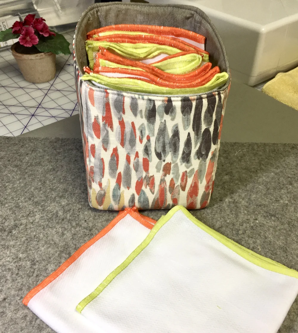 Unpaper towels and fabric cube