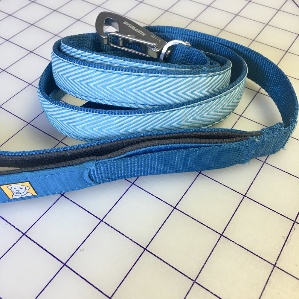 Repaired and embellished dog leash