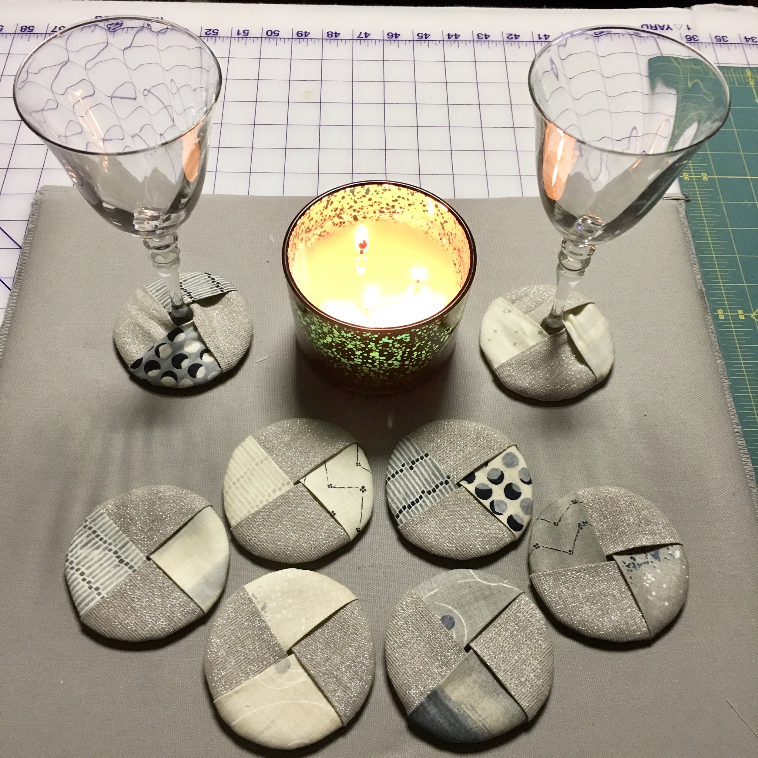 Wine Glass Coasters