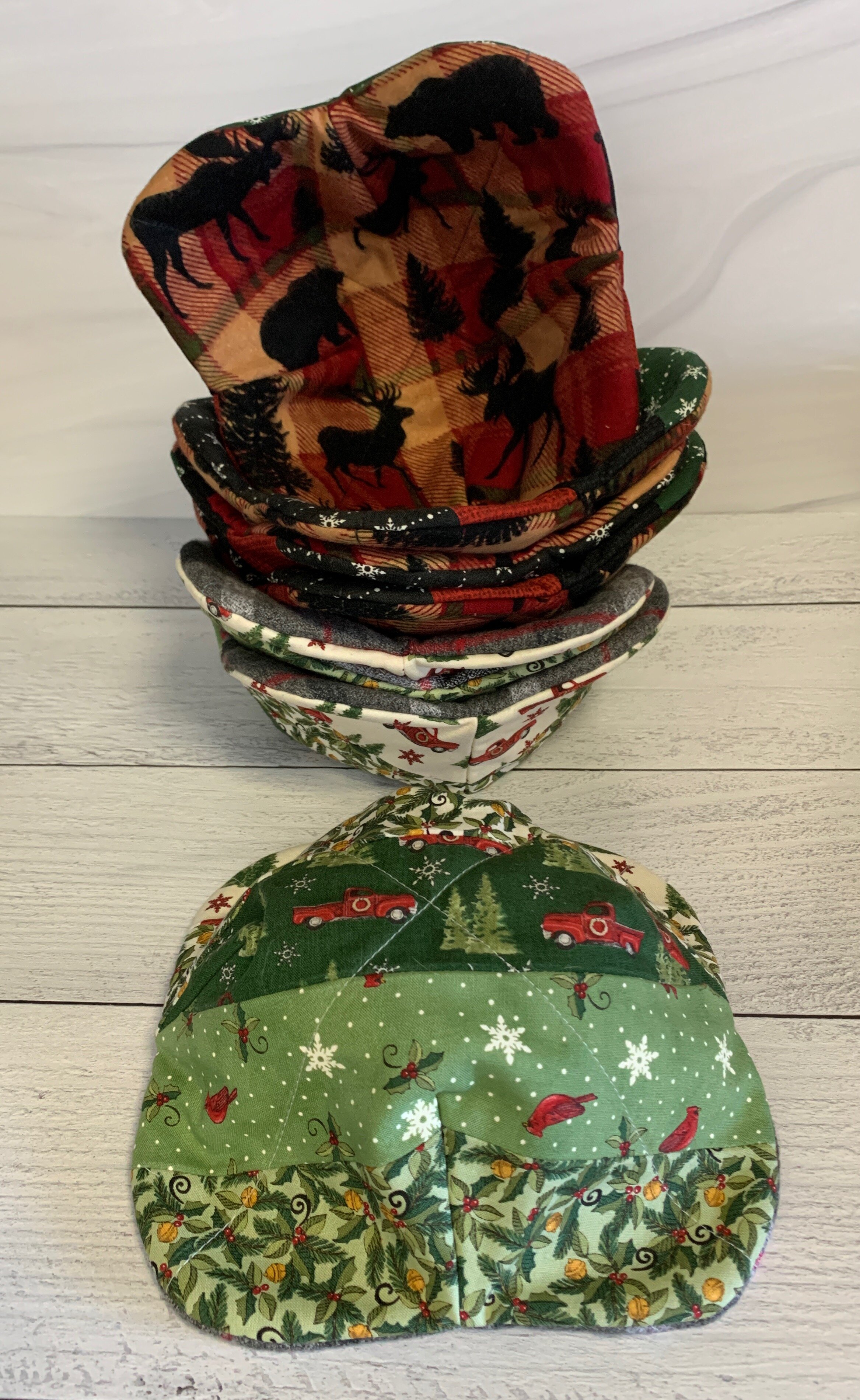 More fabric bowl cozies