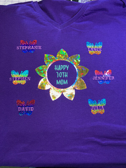 HTV shirt for Siblings/Mom