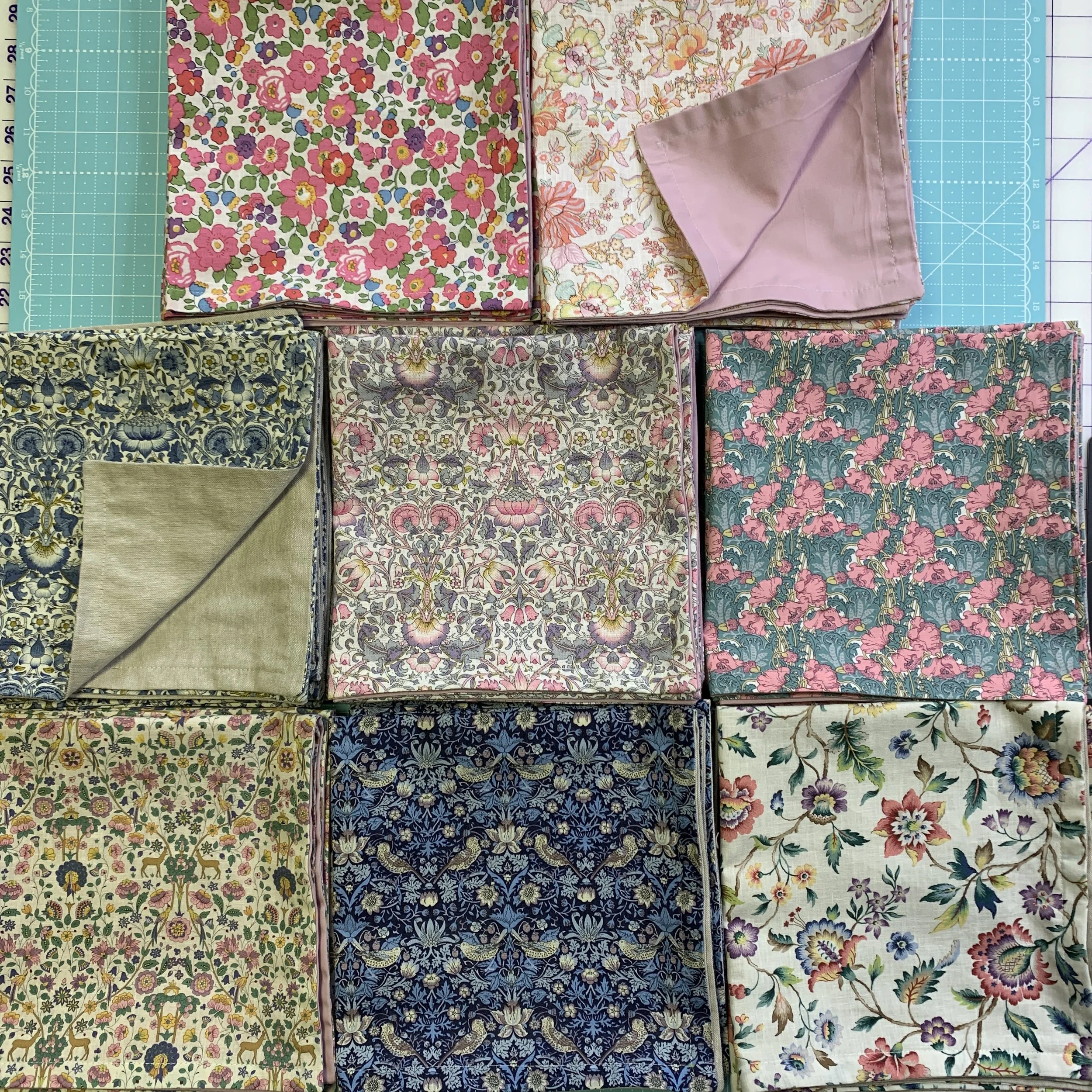 Tana Lawn napkins I made