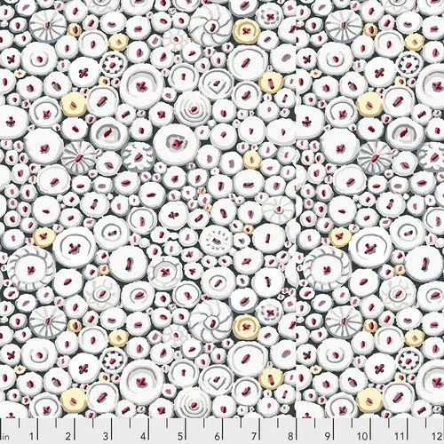 Button Mosaic - White