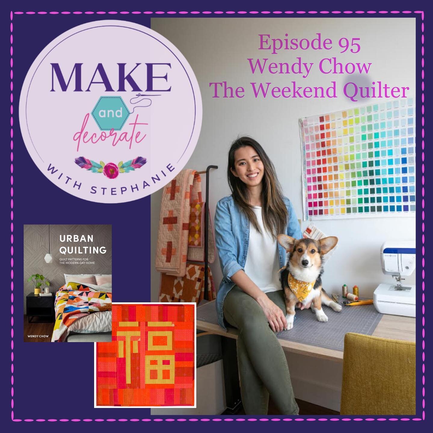 New episode is out🎉 with Wendy Chow @the.weekendquilter !

 It was such a pleasure to chat with Wendy on this episode.  We had so much to talk about, which prompted more topics to chat about during our chat LOL!  Wendy is a modern quilt pattern desi