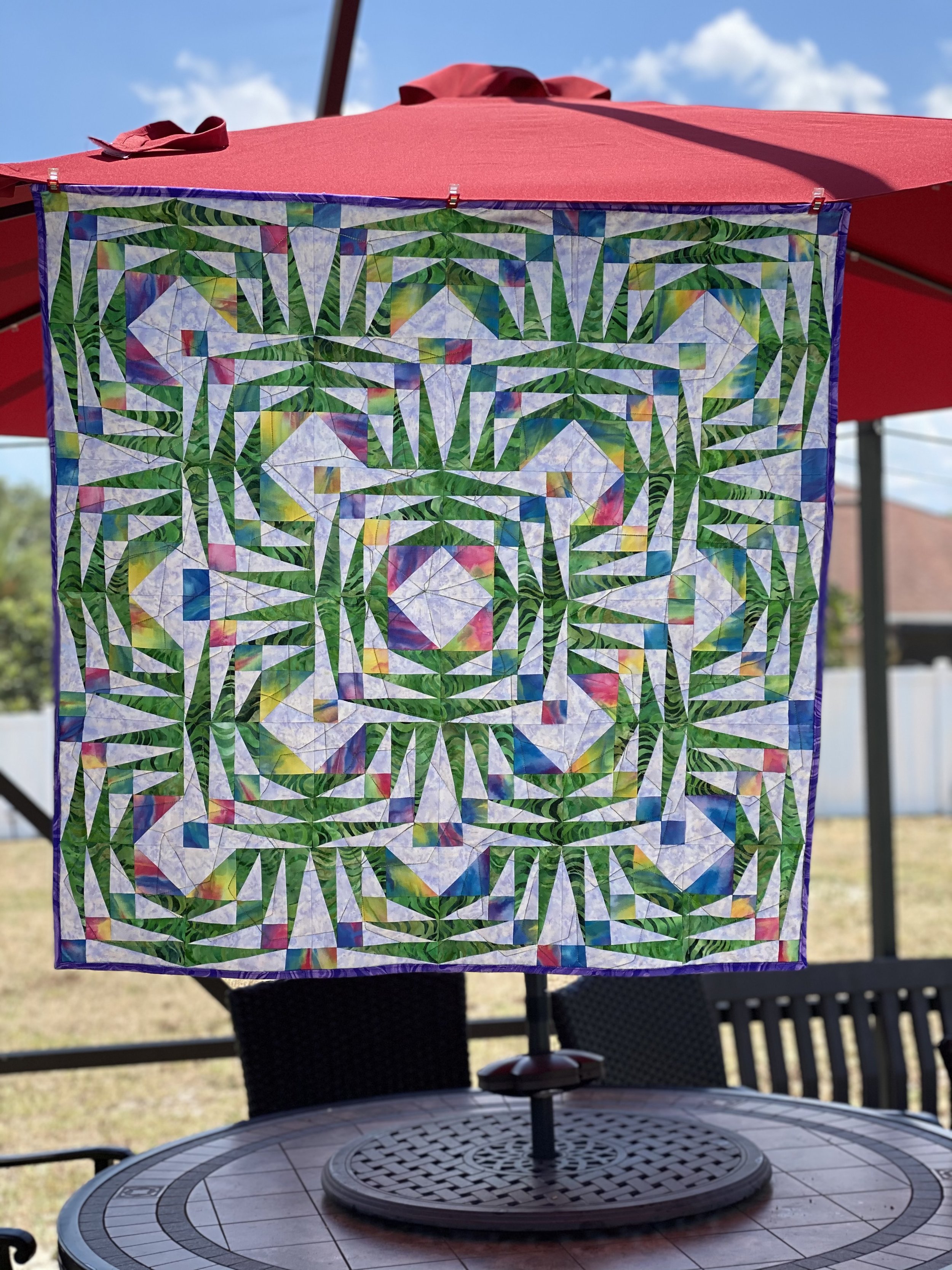 Quilt made from Angle Play templates