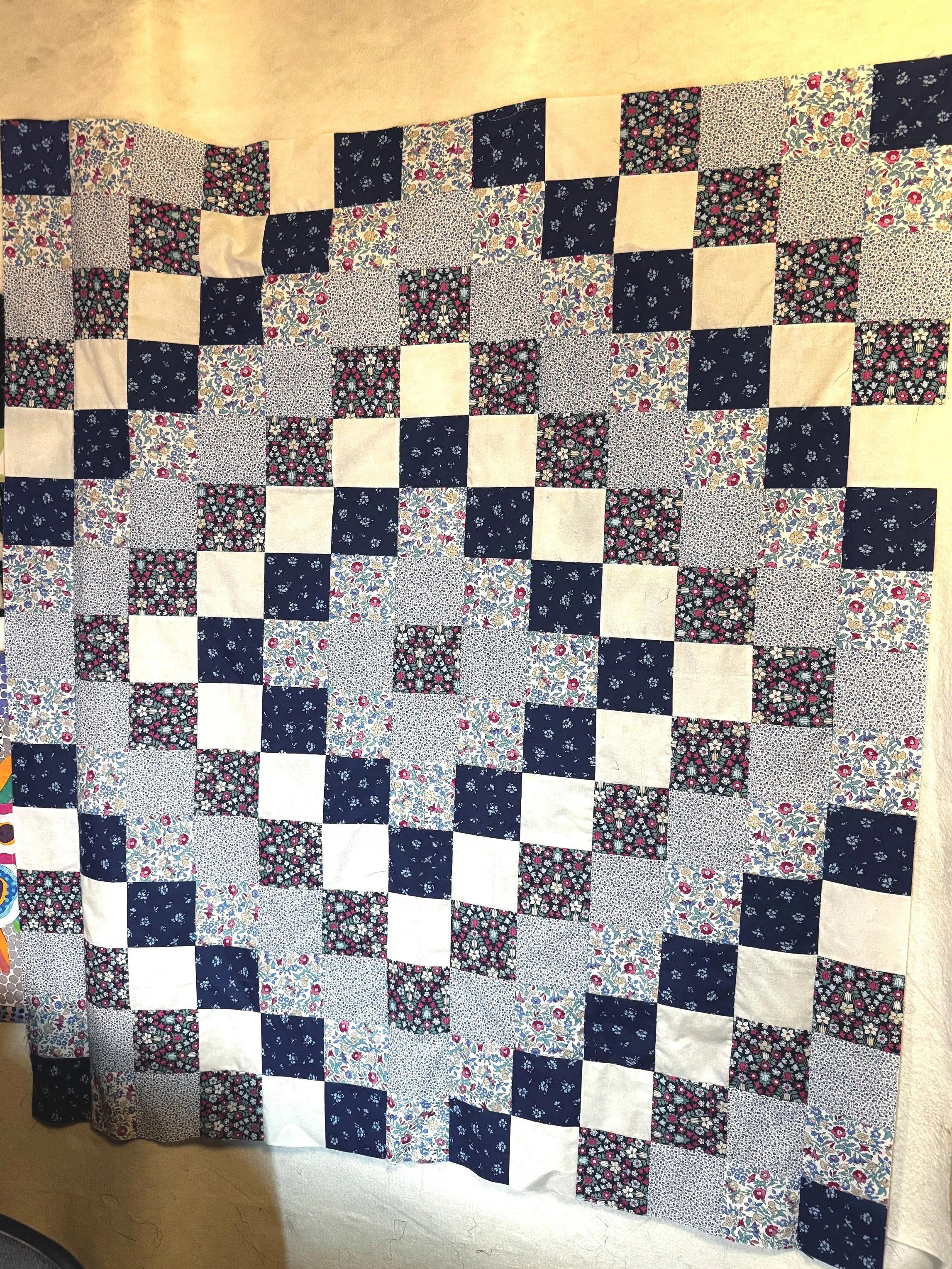 Finished Trip around the World Quilt Top