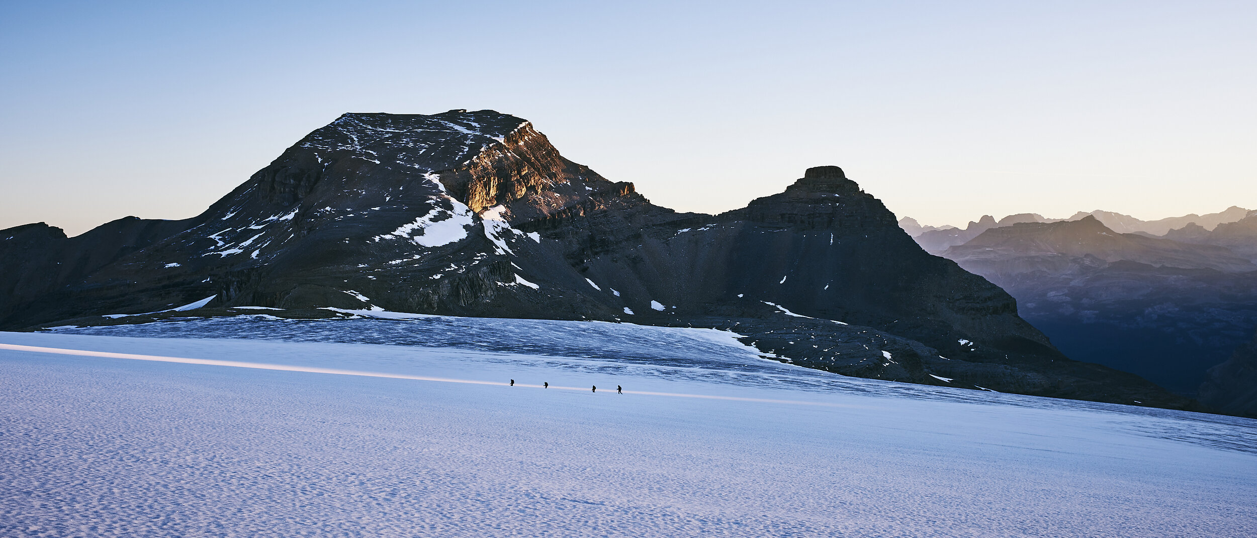 Mountaineers at First Light