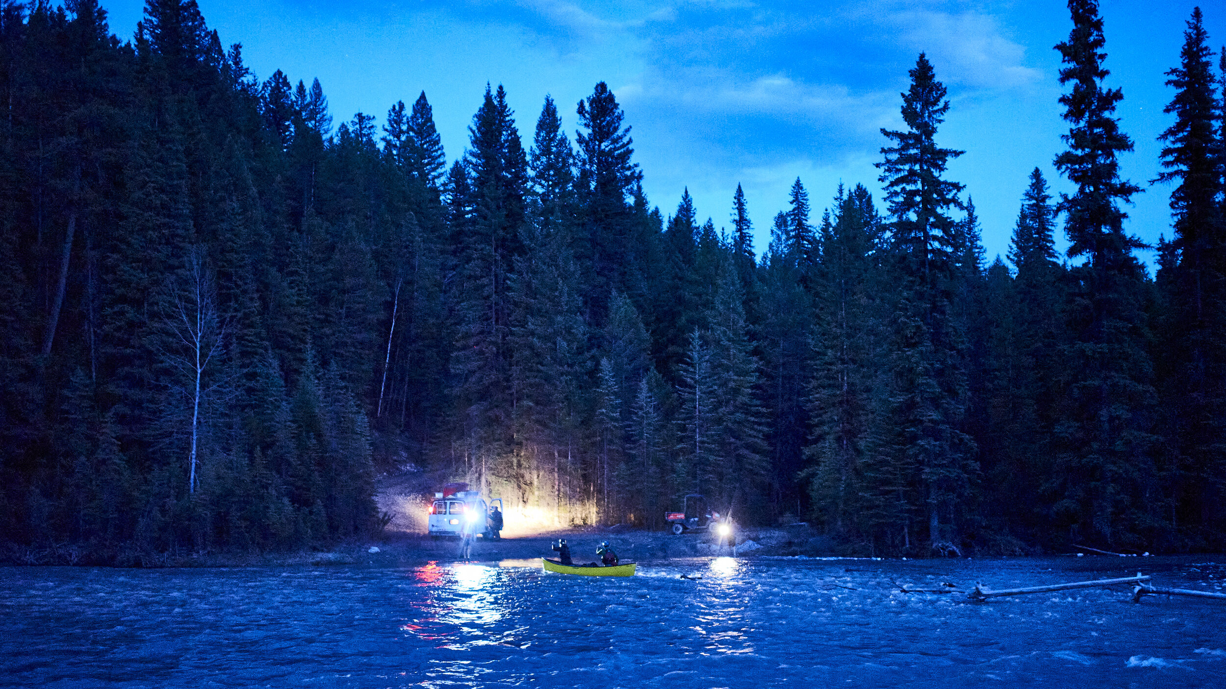 Dusk Canoe Evac
