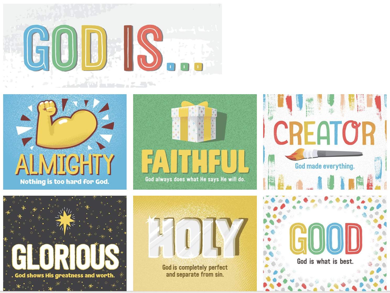 Printables- Attributes of God