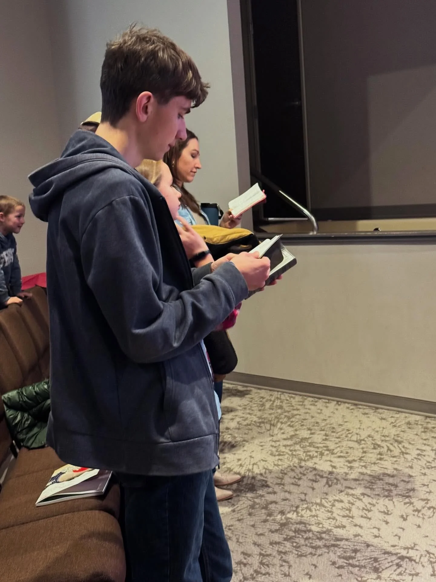 Jesus makes us family. A family that worships together, sits under teaching together, serves together, prays together. Thank you Jesus for your church!