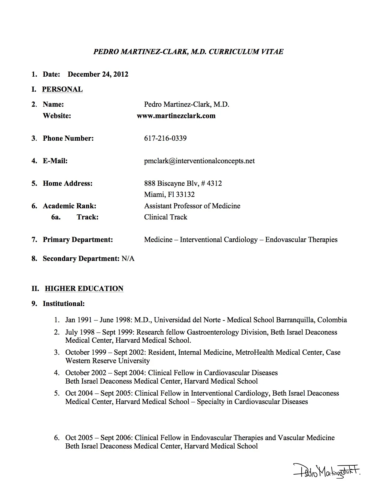 Pedro O. Martinez-Clark, MD_CV