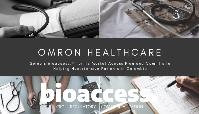 Selects bioaccess.™ for its Market Access Plan and Commits to Helping Hypertensive Patients in Colombia