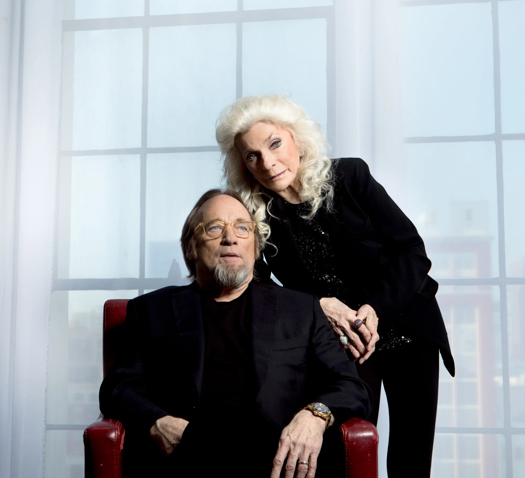 Stephen Stills and Judy Collins portrait by Anna Webber 12/05/20