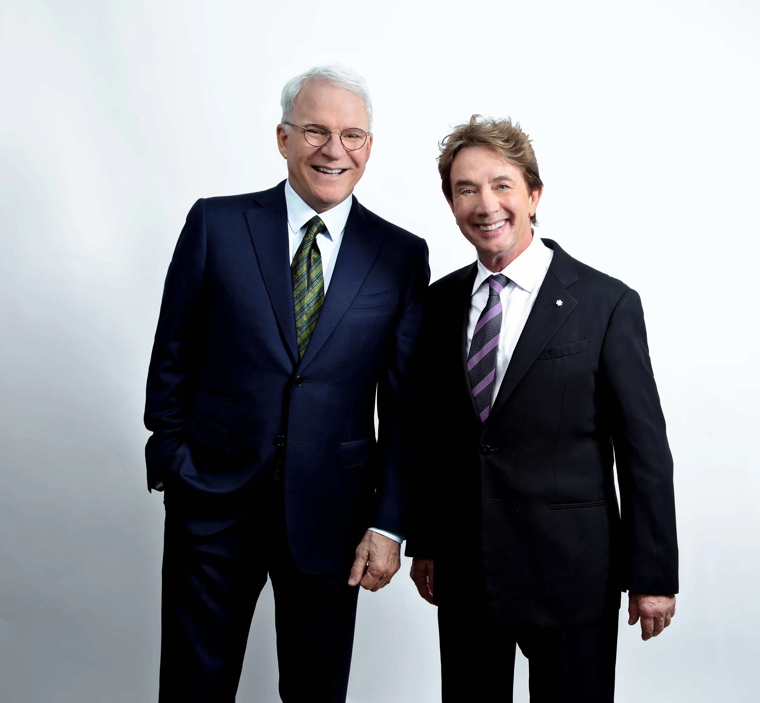 Steve Martin + Martin Short portrait by Anna Webber