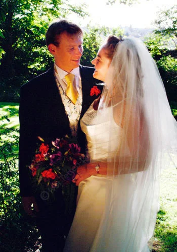 Garden wedding, Dunblane, Perthshire.