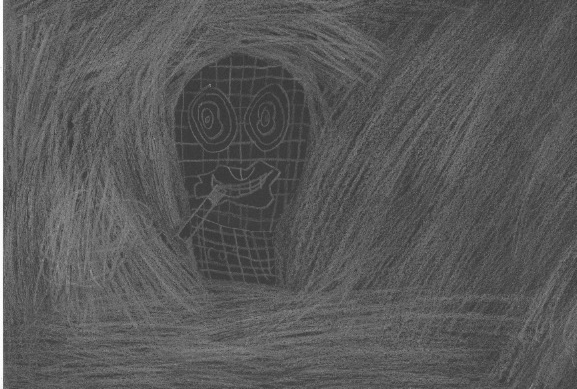 Nathan's scary skull - what's in its mouth?