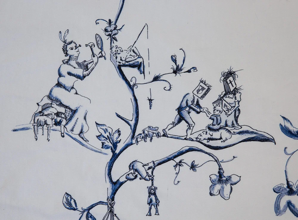 Detail drawing curtain