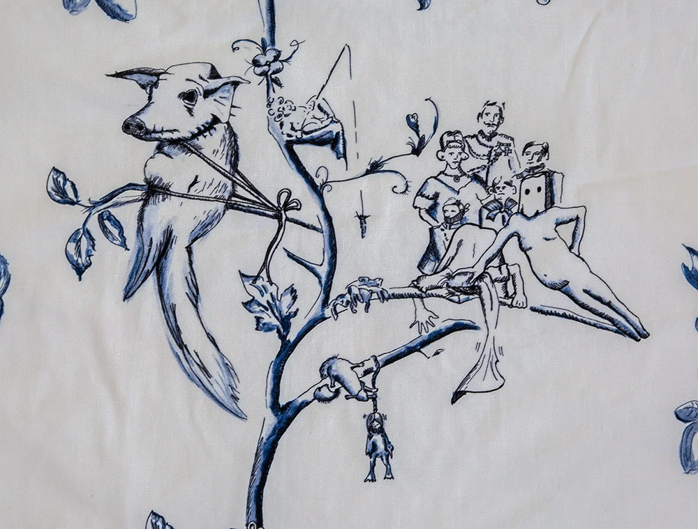 Detail drawing curtain