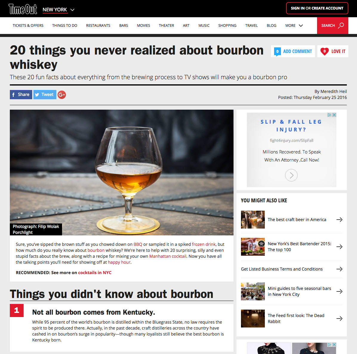 20 things you never realized about bourbon whiskey | Time Out New York