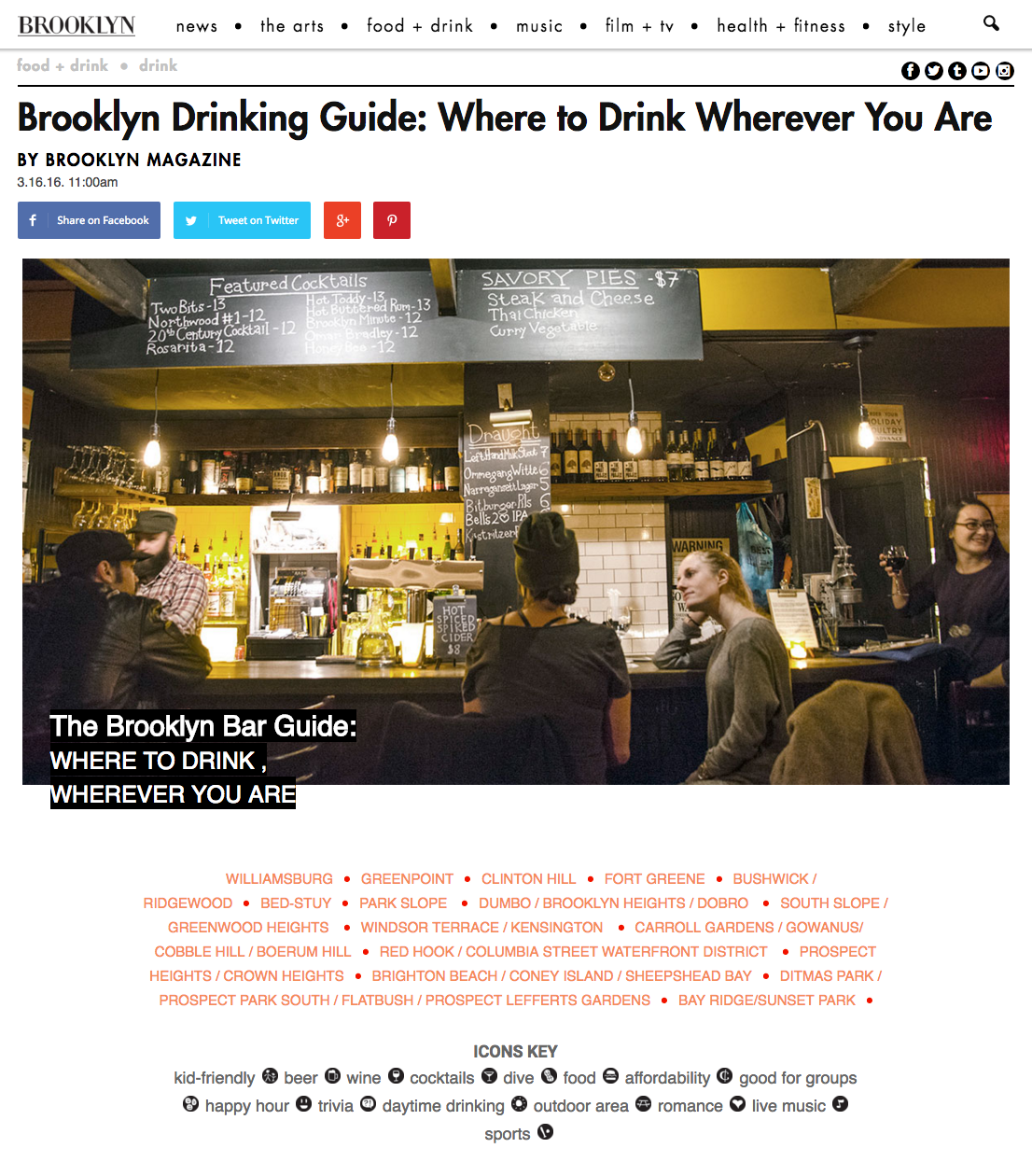 The Brooklyn Bar Guide: WHERE TO DRINK, WHEREVER YOU ARE | Brooklyn Magazine