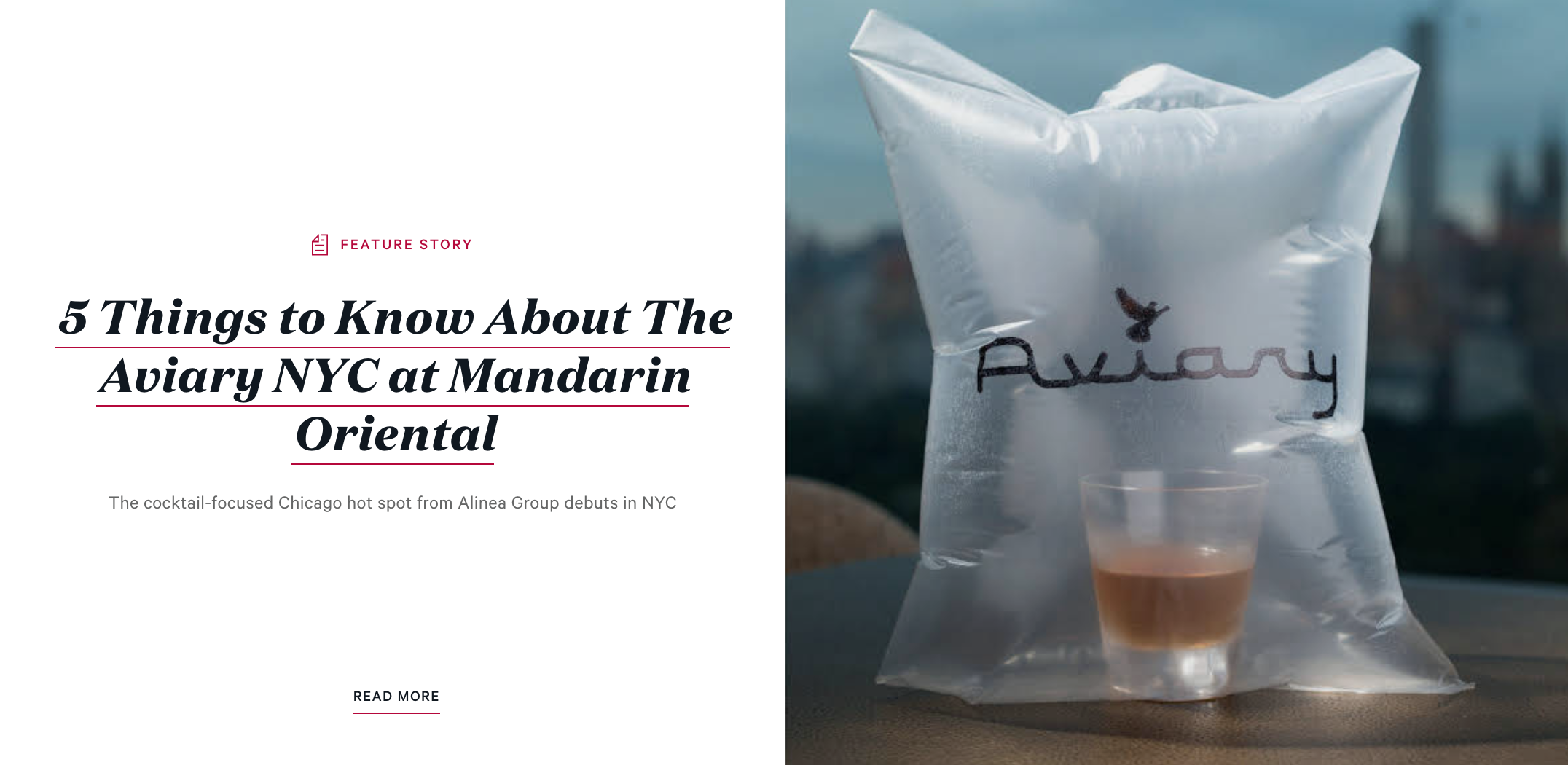 5 THINGS TO KNOW ABOUT THE AVIARY NYC AT MANDARIN ORIENTAL | ZAGAT