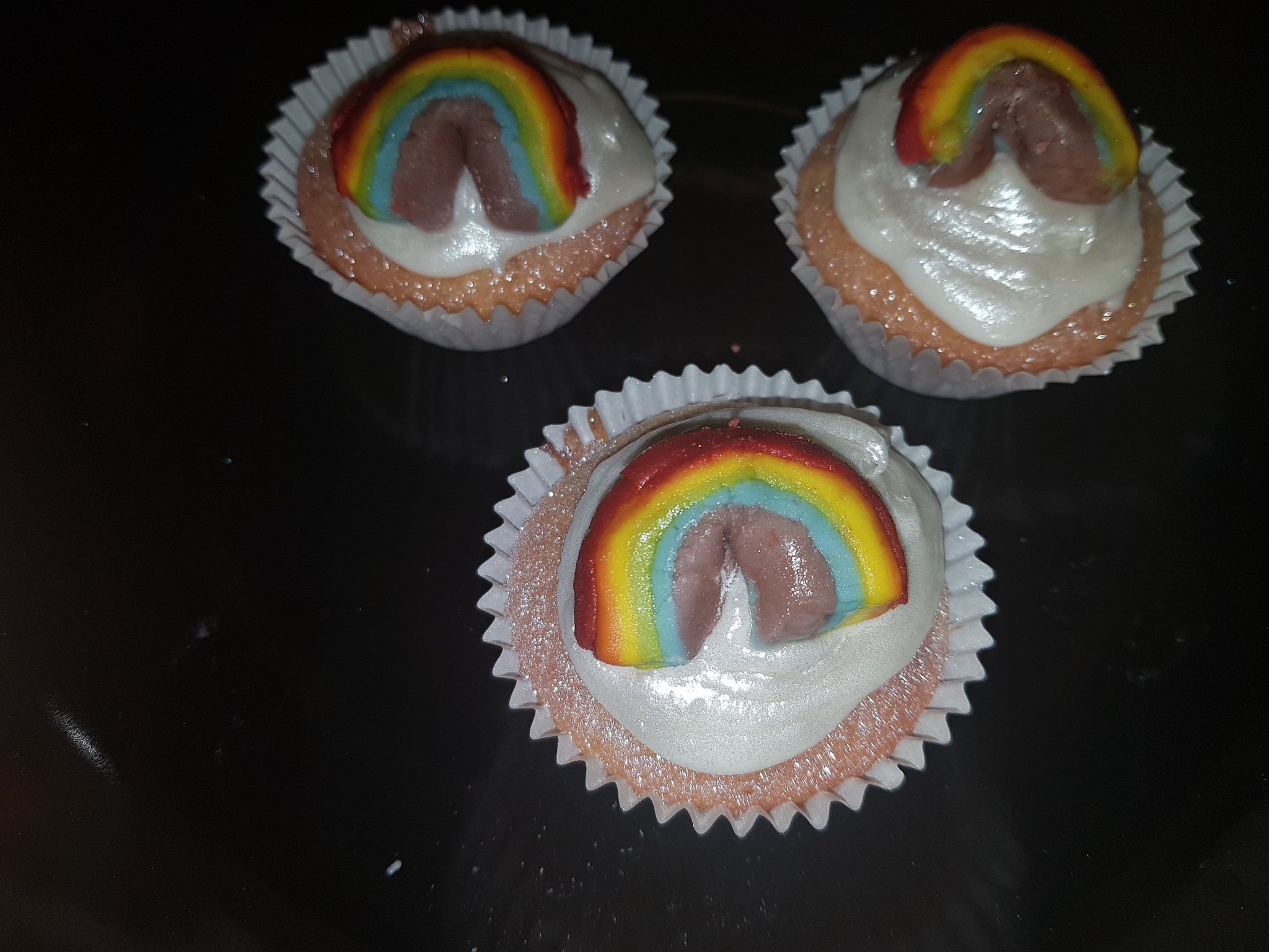 Kirsty Lawrenz's rainbow cupcakes