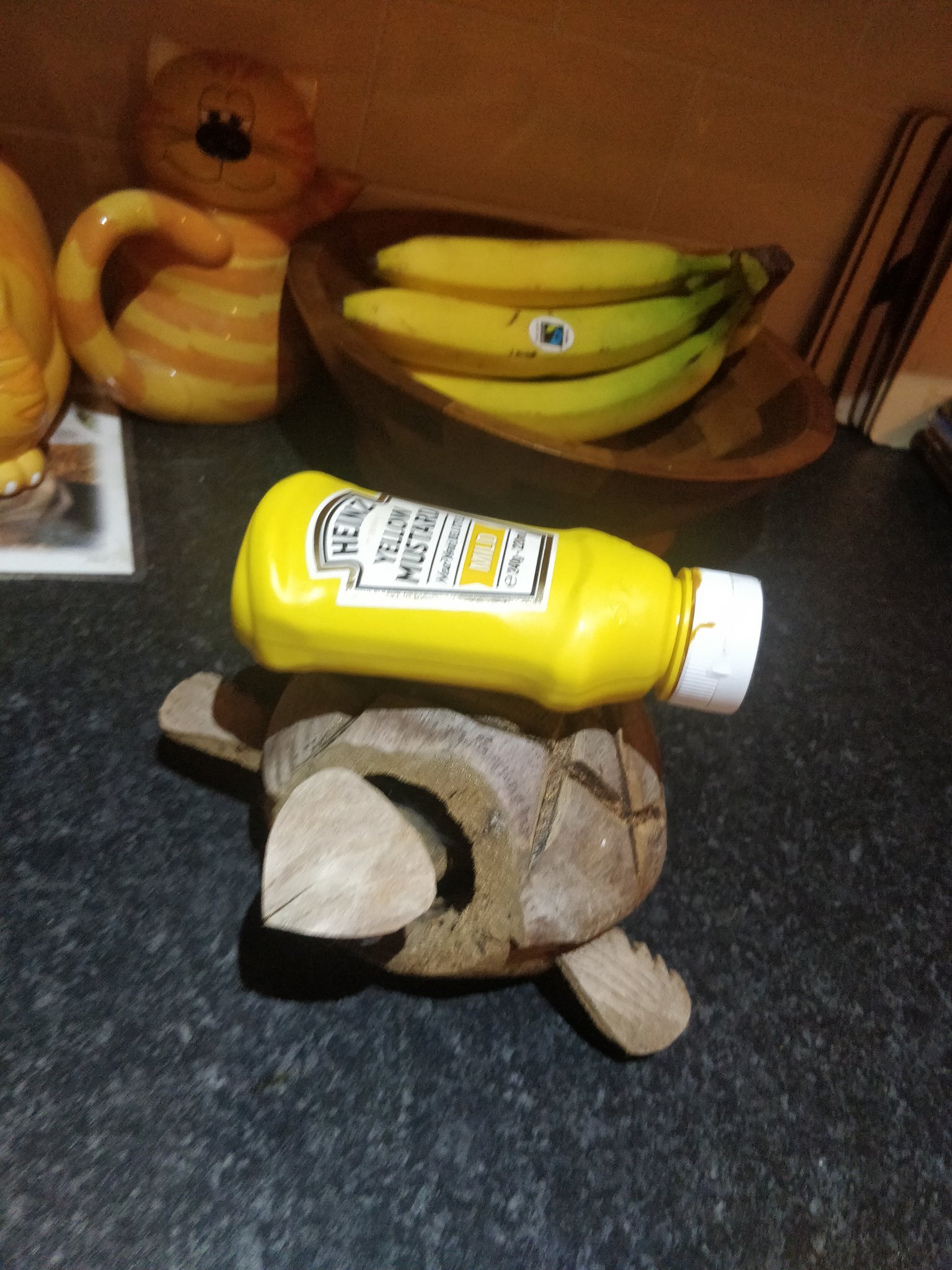 Mark Deeks' mustard on a turtle