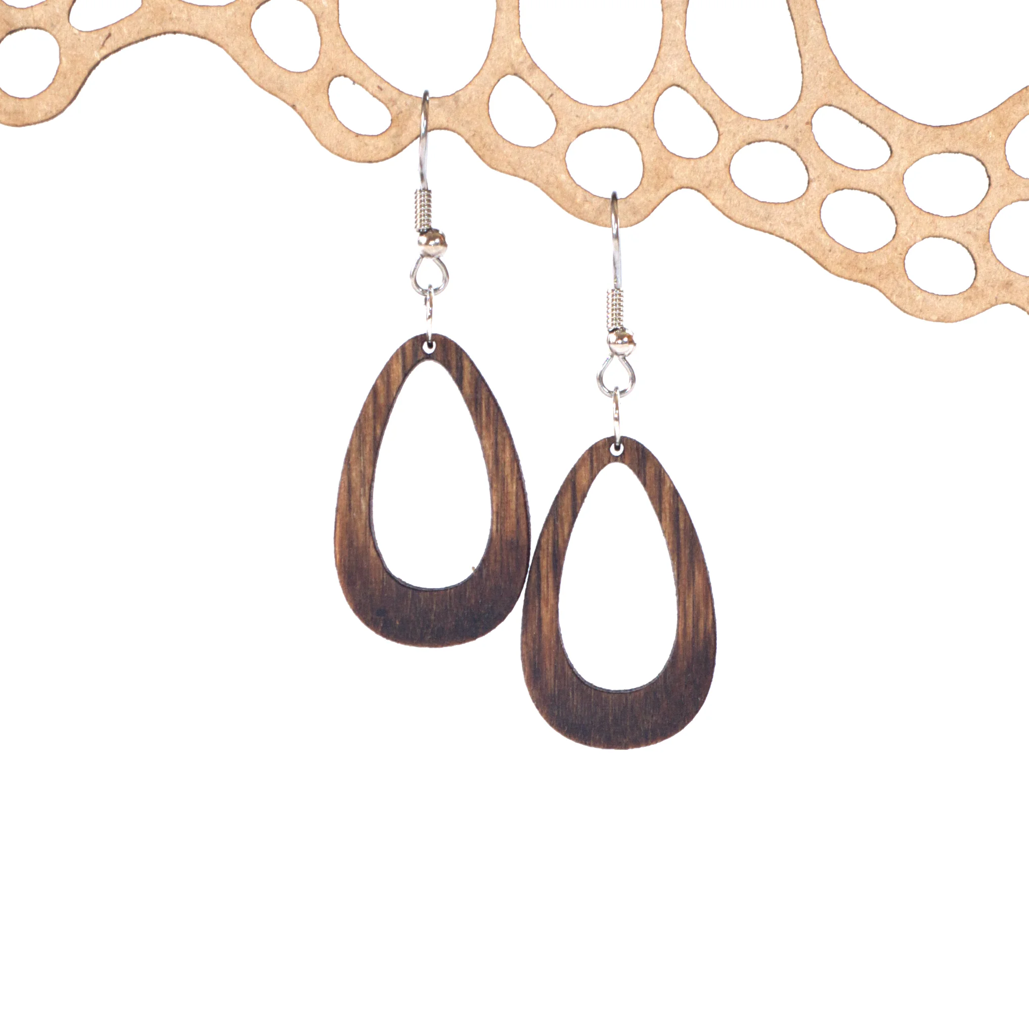 Single Oval Drop Earrings