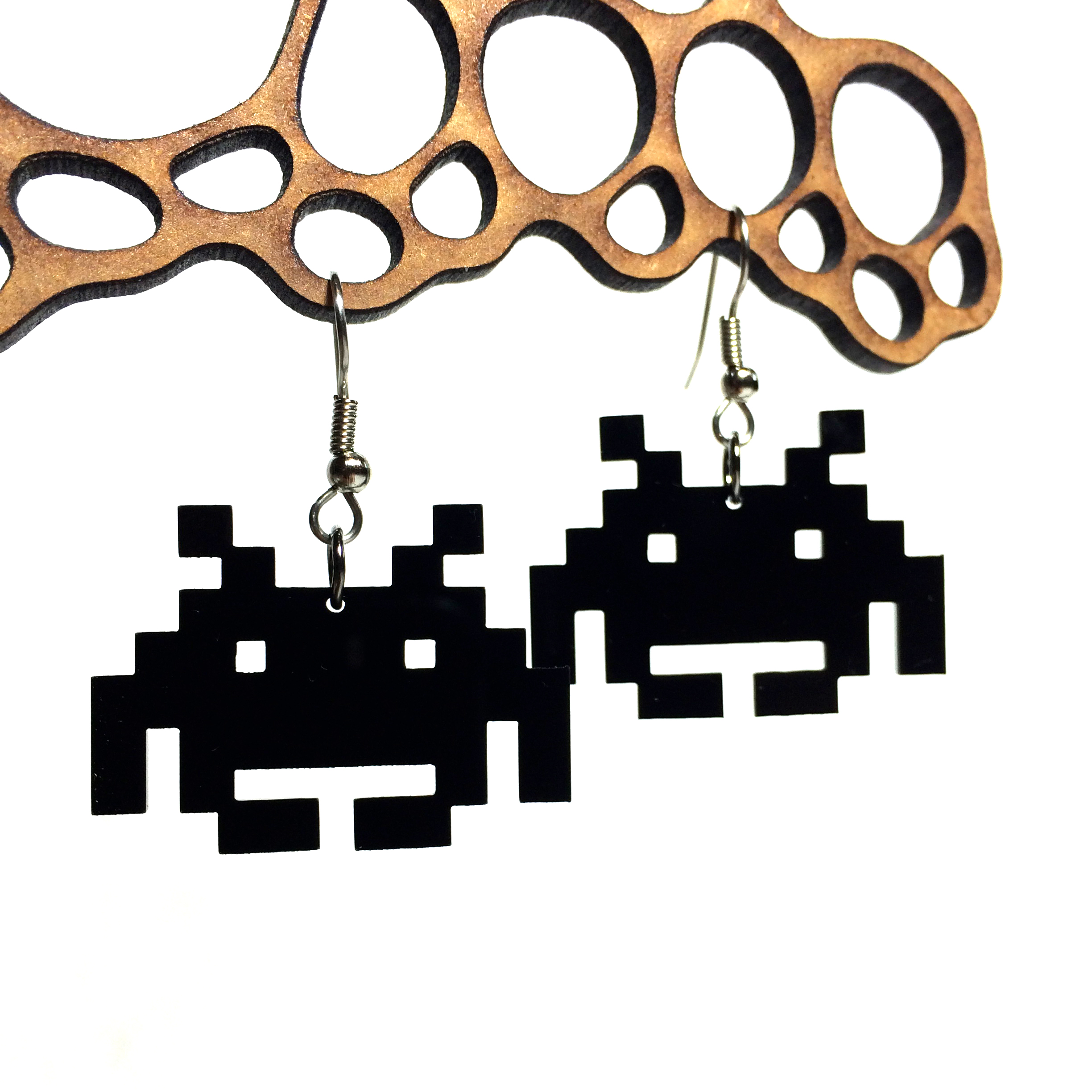 Invader Earrings