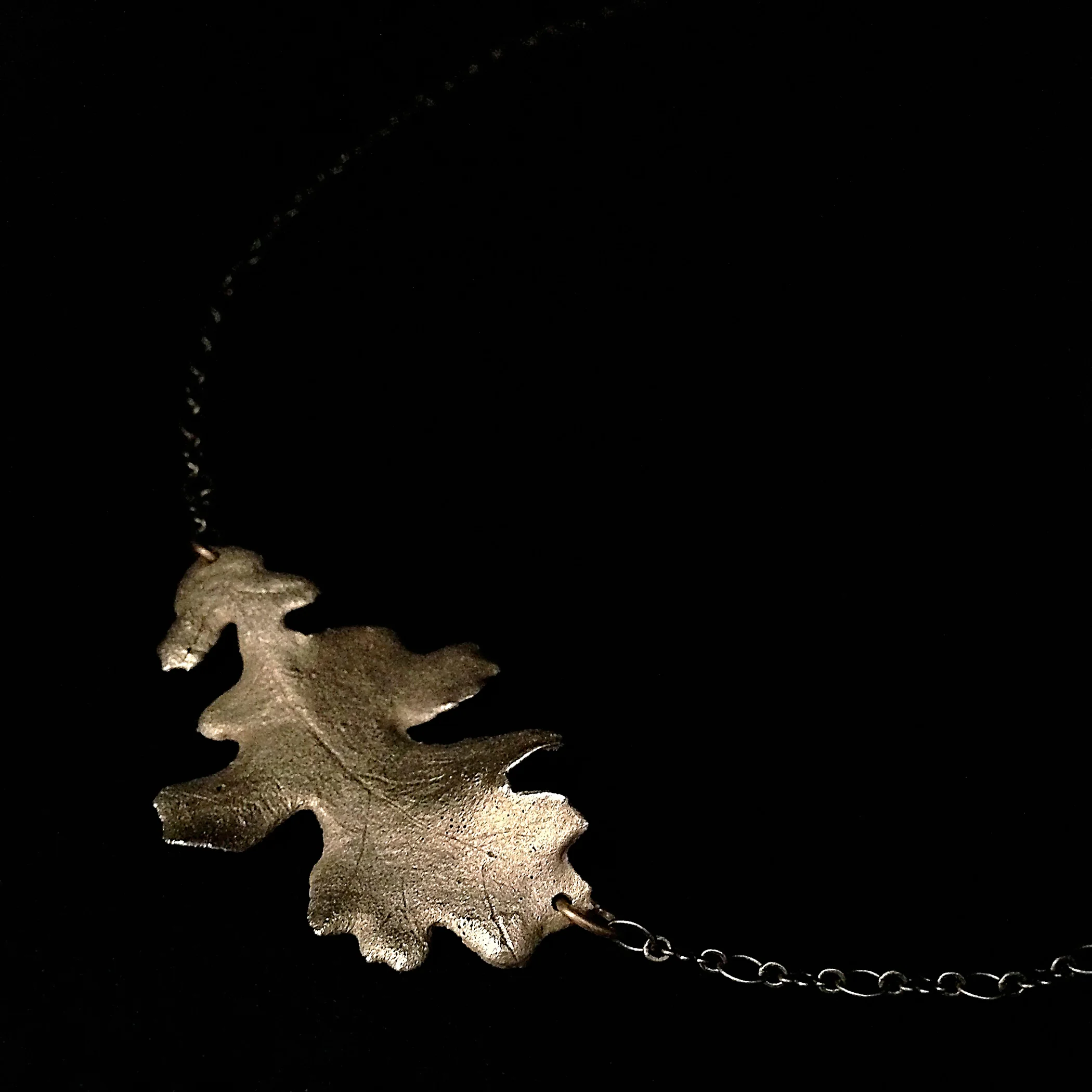 Oak Leaf Necklace Bronze Private Collection