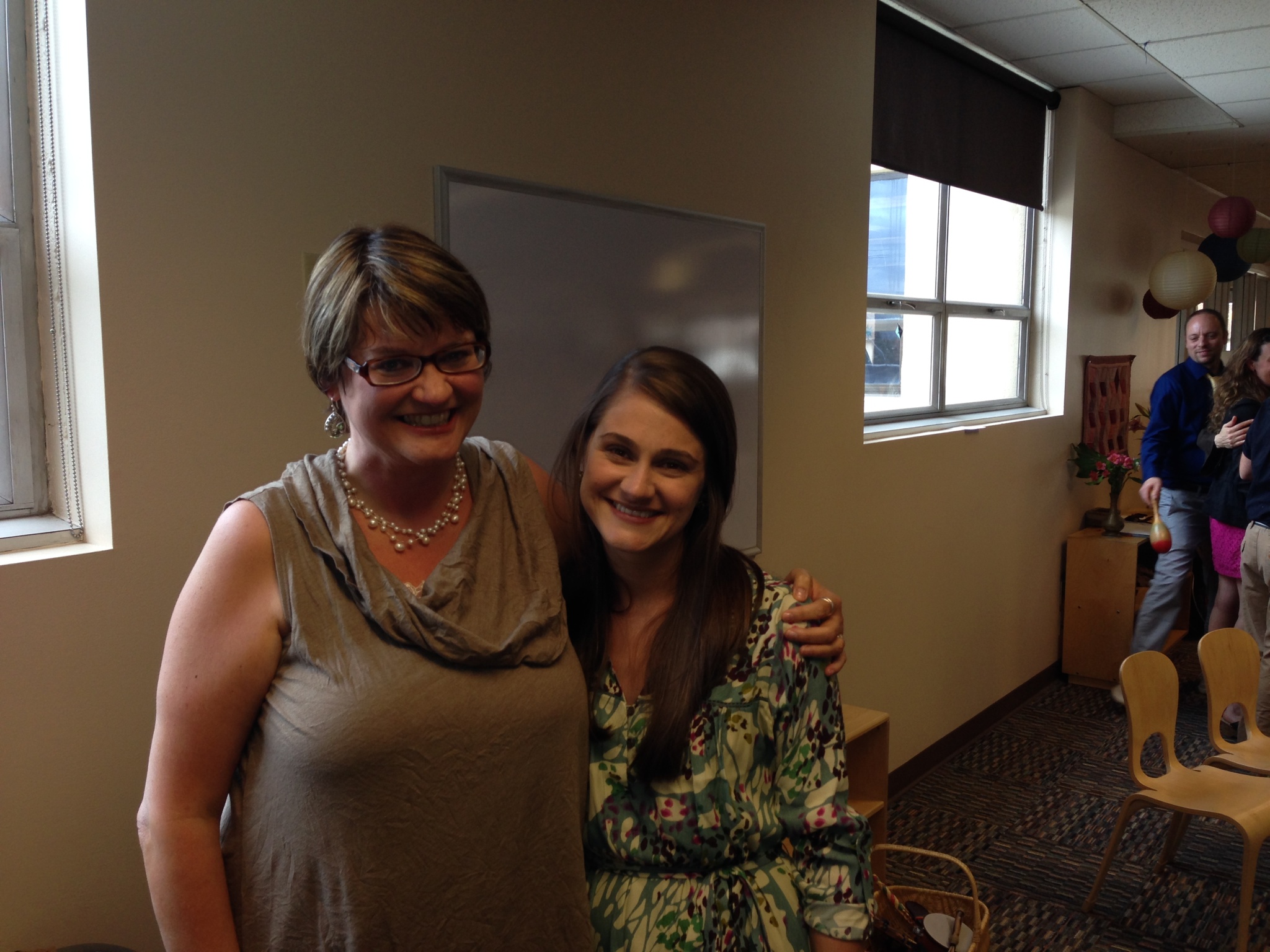 At the graduation ceremony with the Director of Elementary Training at Montessori Northwest, the beloved Elise Huneke-Stone.