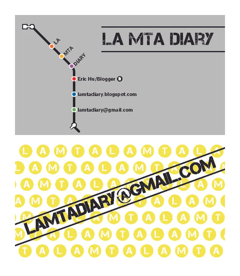 Logo/Business Card/LA MTA Diary blog