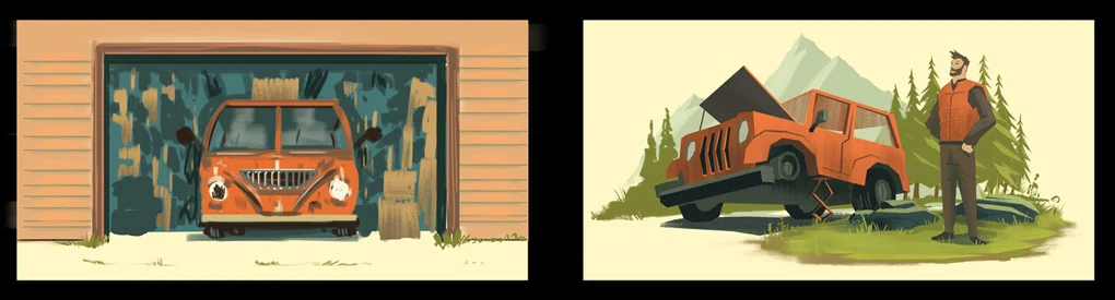 Auto Shots Concept Paintings