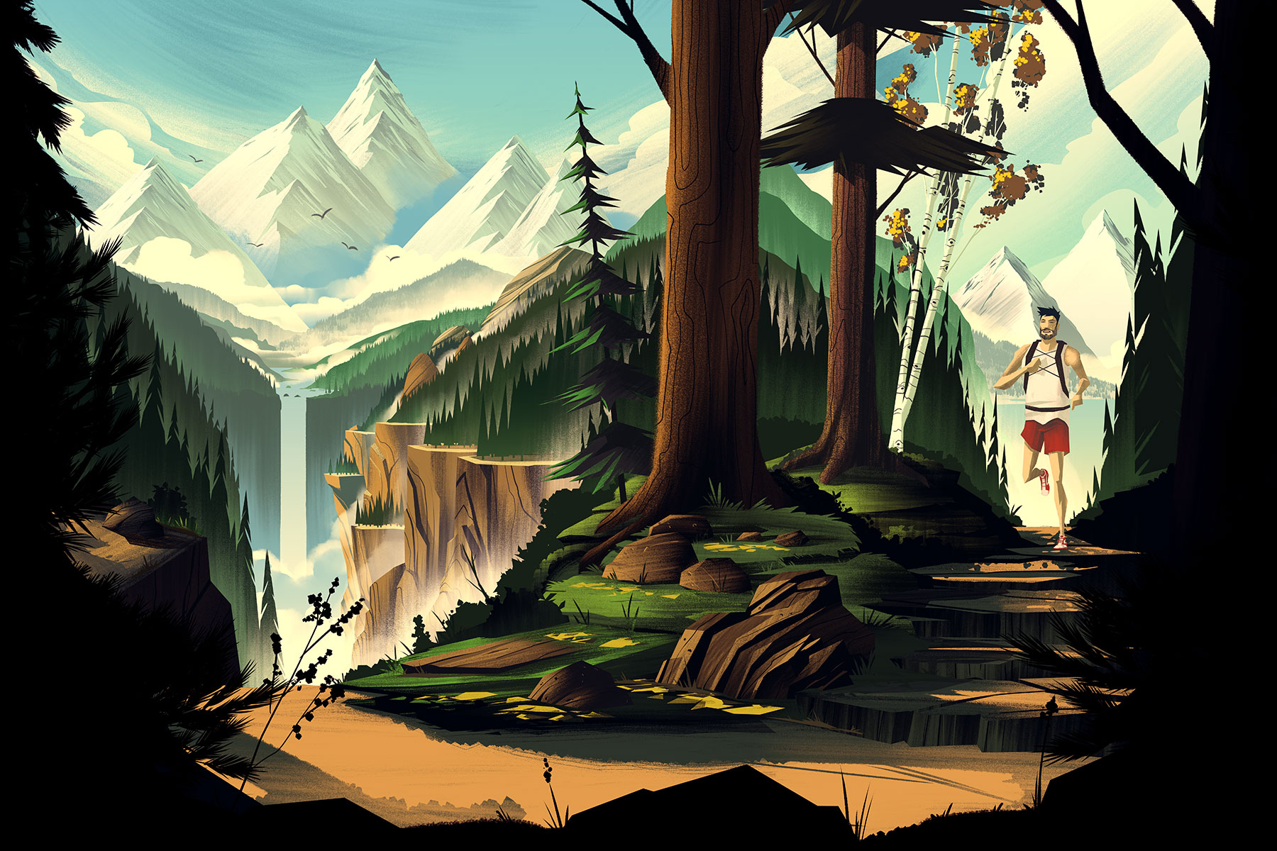 Trail Running · Final Illustration