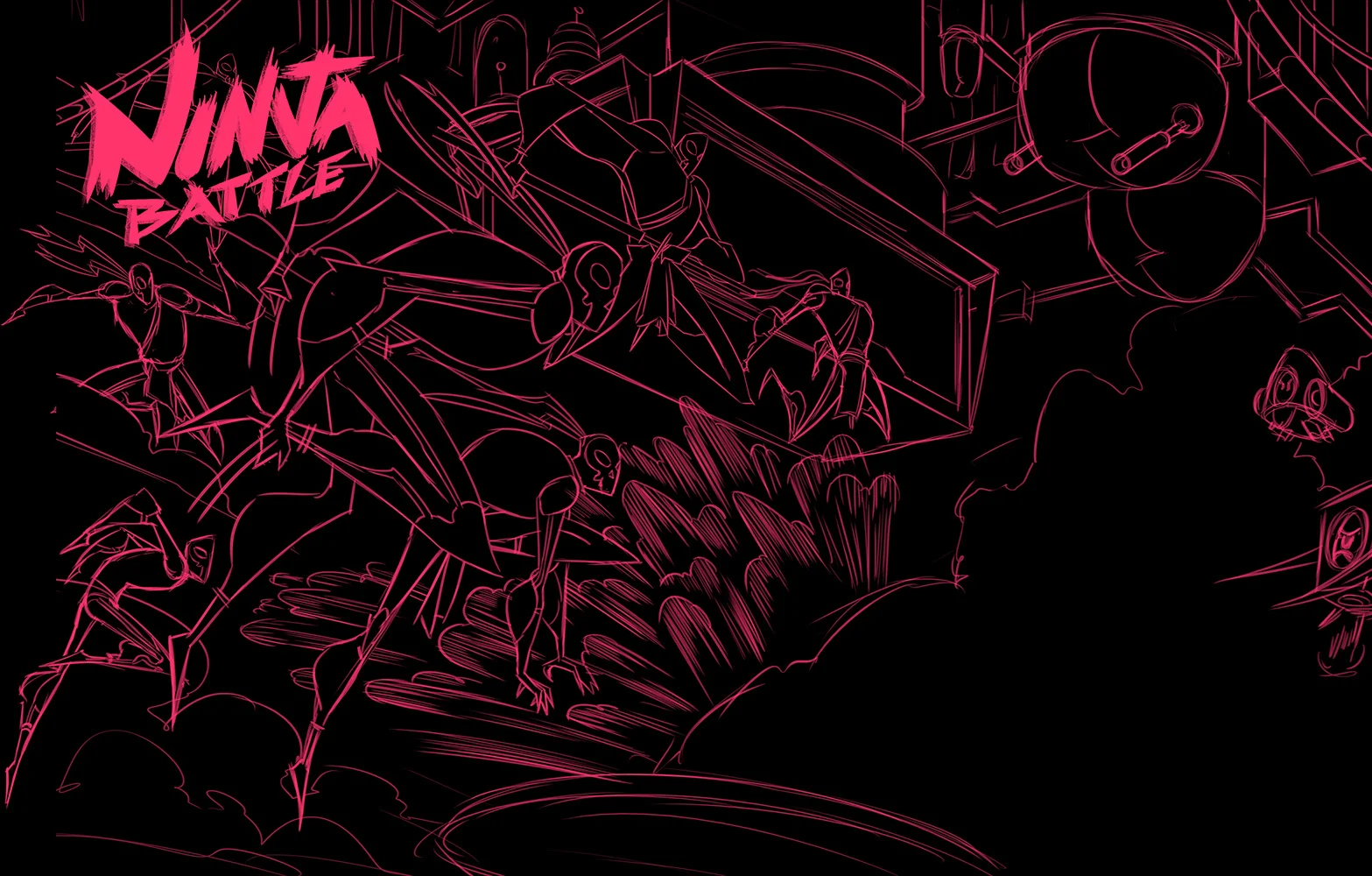 Robot Workshop · 2014 · Ninja Battle Sketch