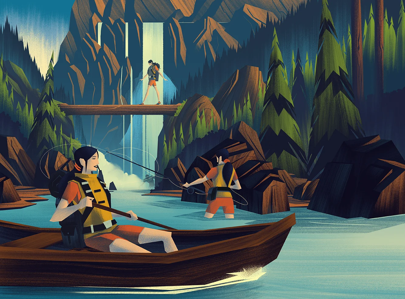 2014 LabelExpo Americas · Wild River Final Illustration