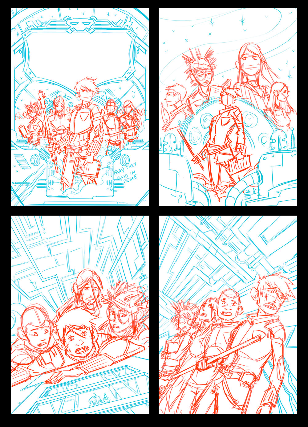 2014 · The Incredible Space Raiders From Space · Rough Sketches