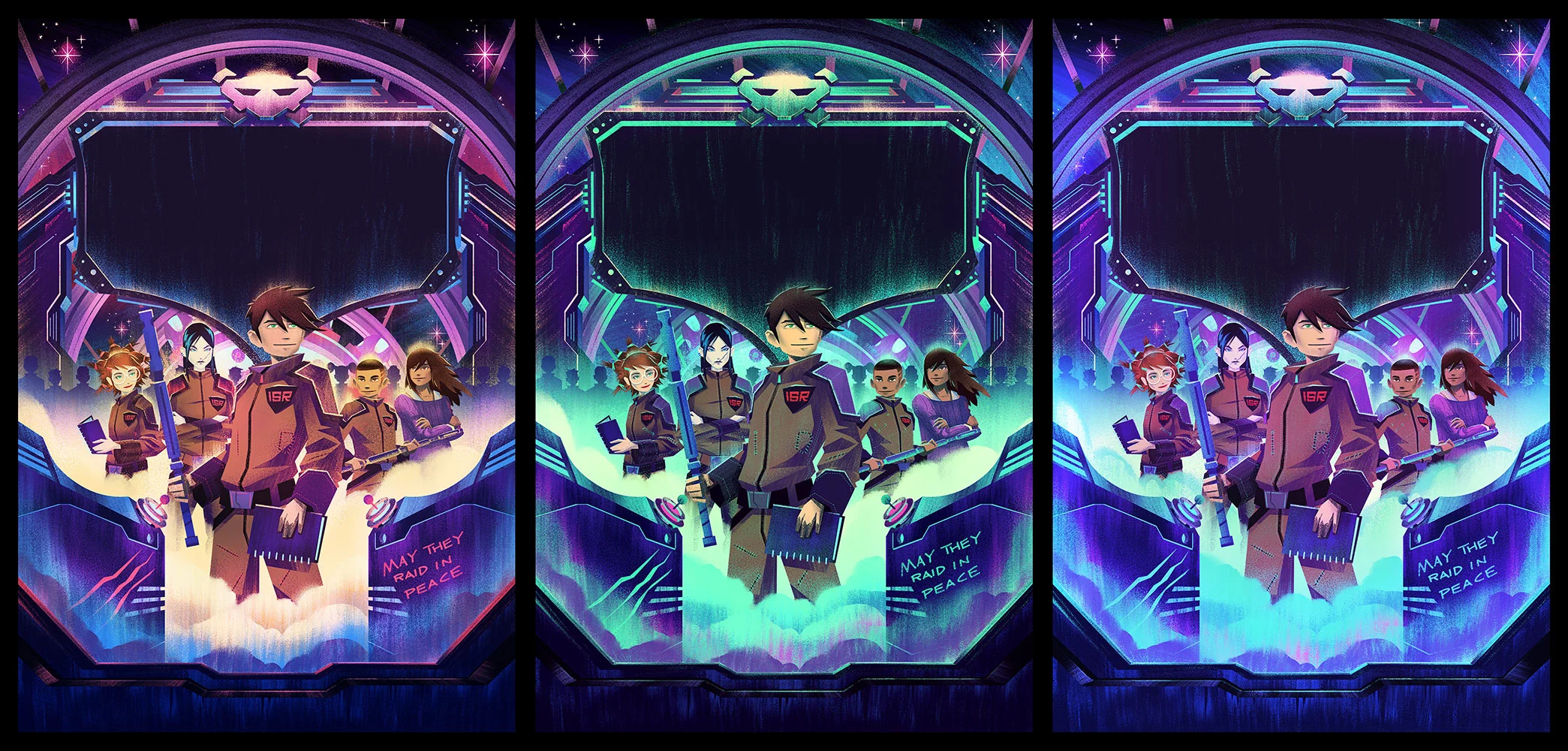 2014 · The Incredible Space Raiders From Space · Color Comparison