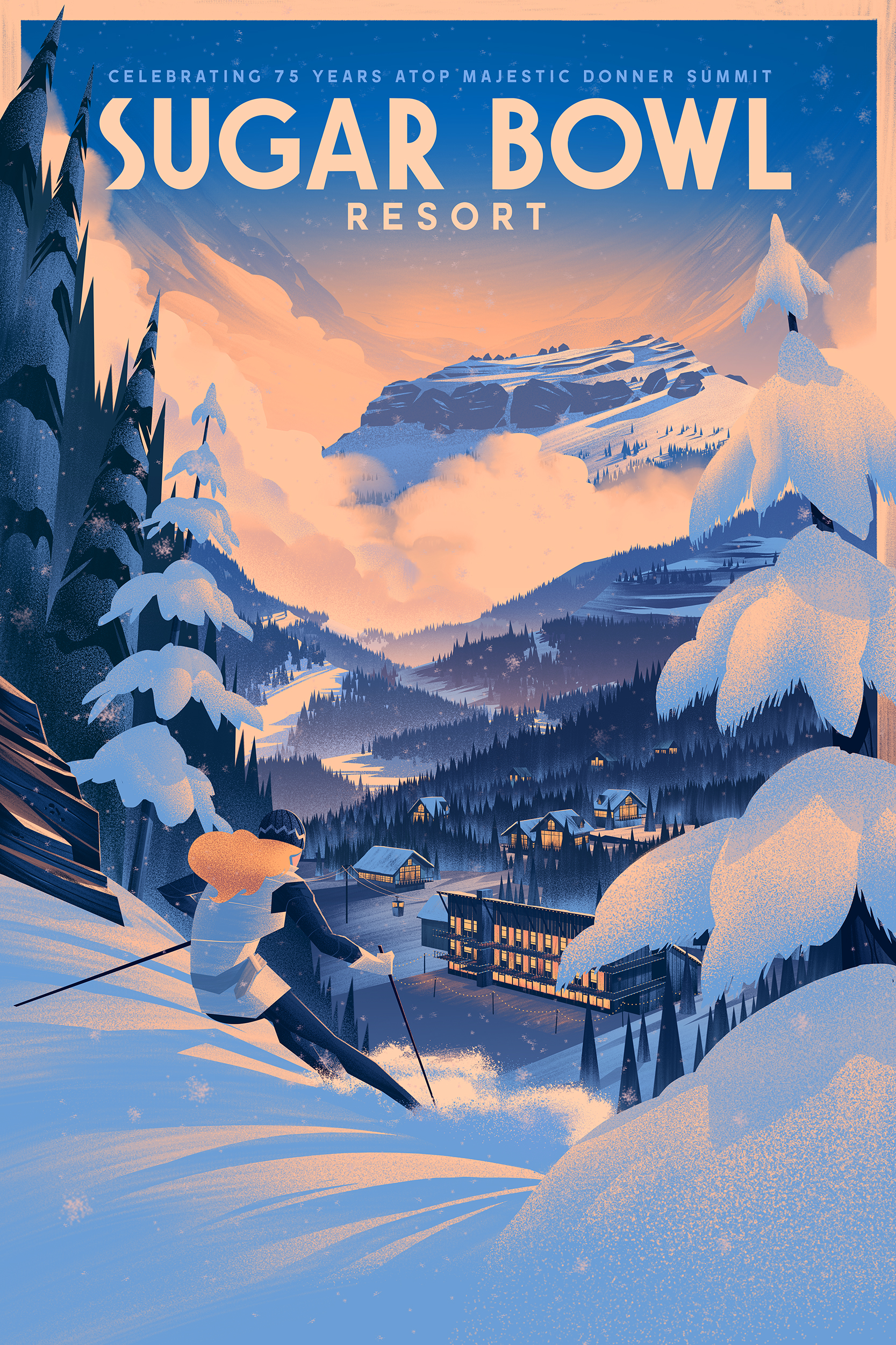 75th Anniversary Poster · Sugar Bowl Resort