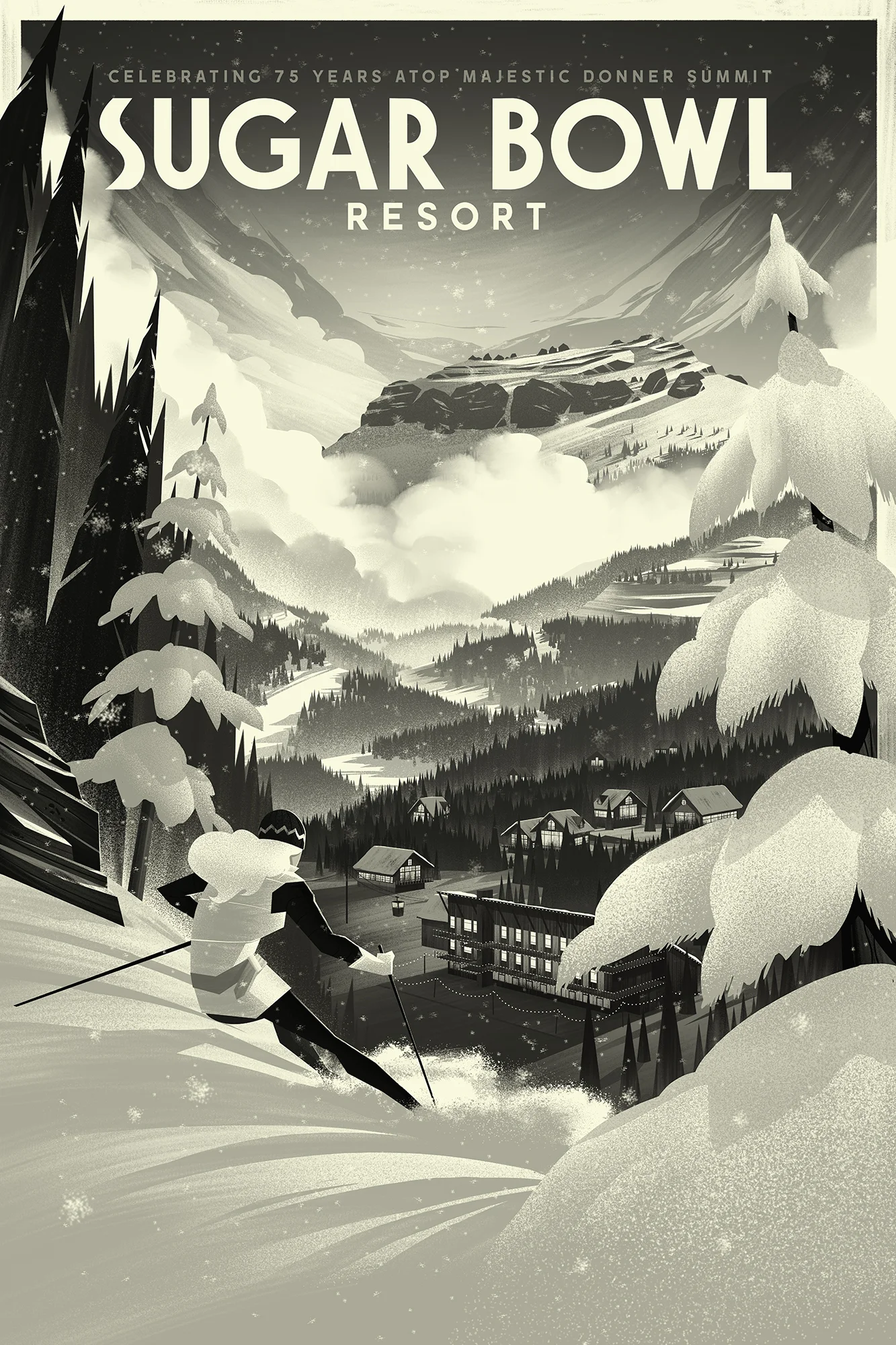 Black & White Flats & Brushwork