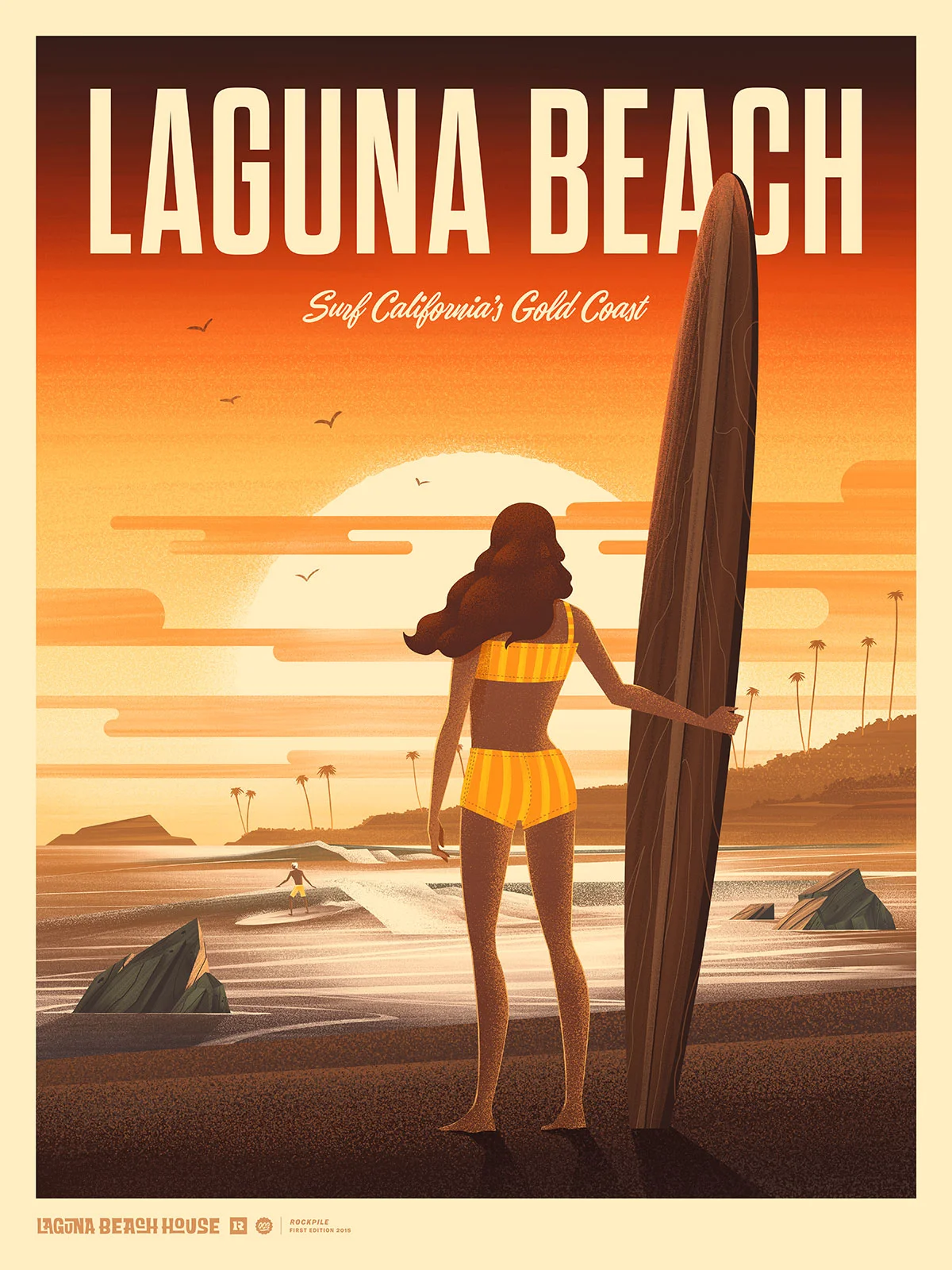 Laguna Beach House · Limited Edition Print · Type by Alex Rinker