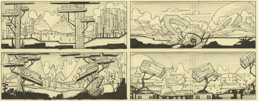 TinyBop · Environment Sketches