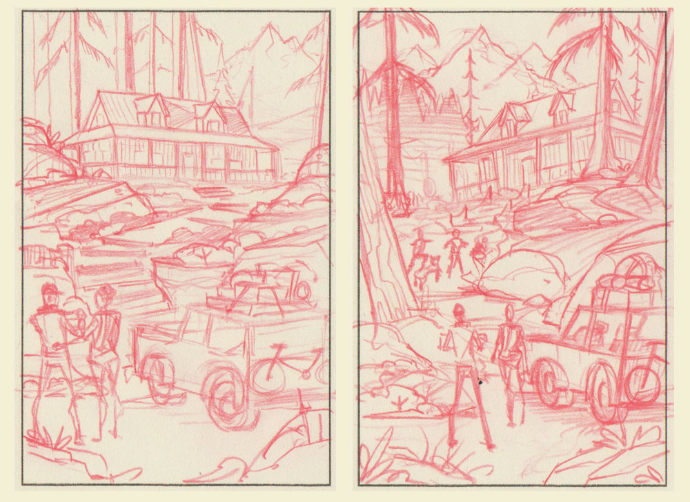 Tuff Shed · Thumbnail Sketches