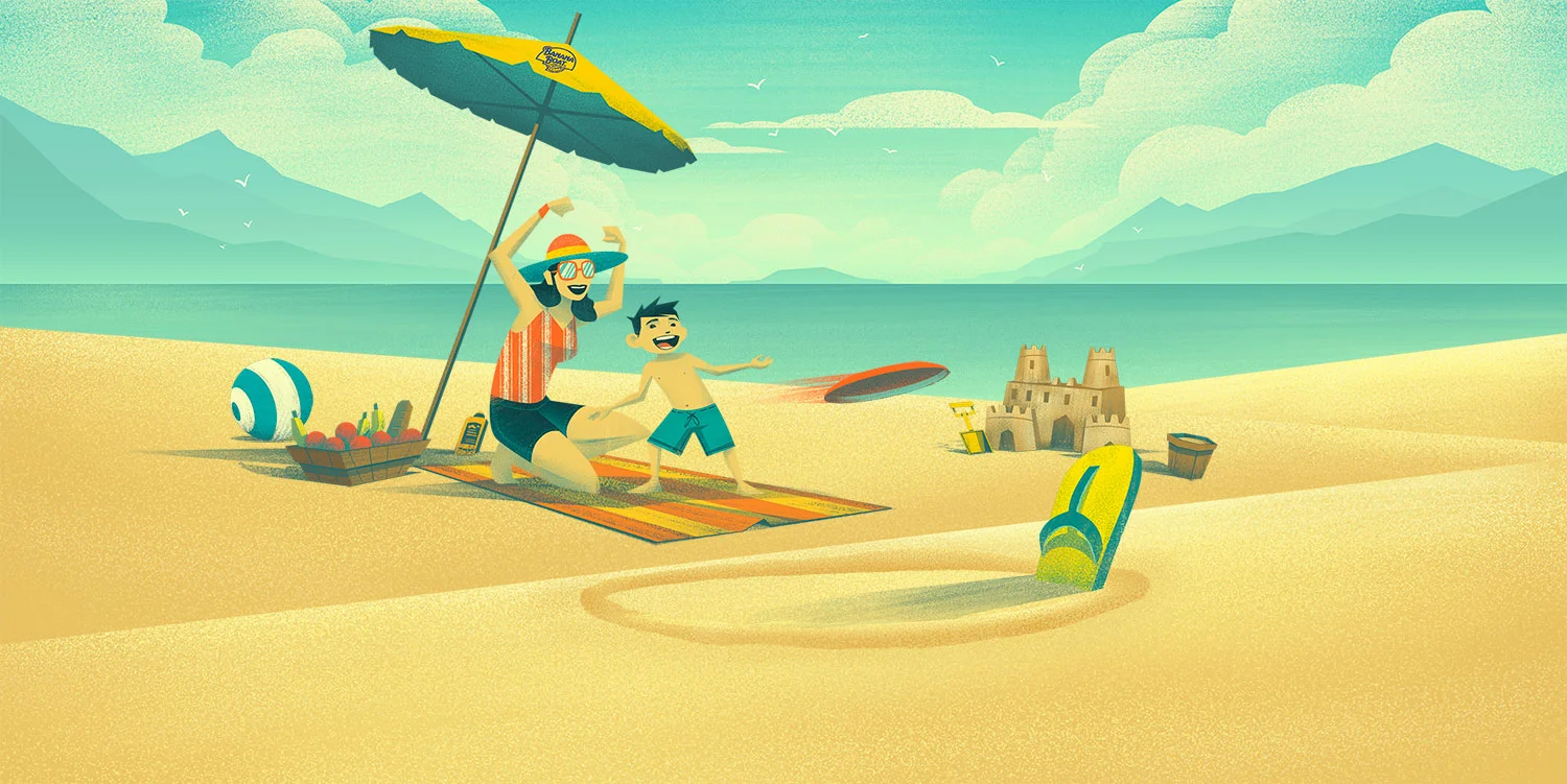 "Beach Golf" · Activity Illustration