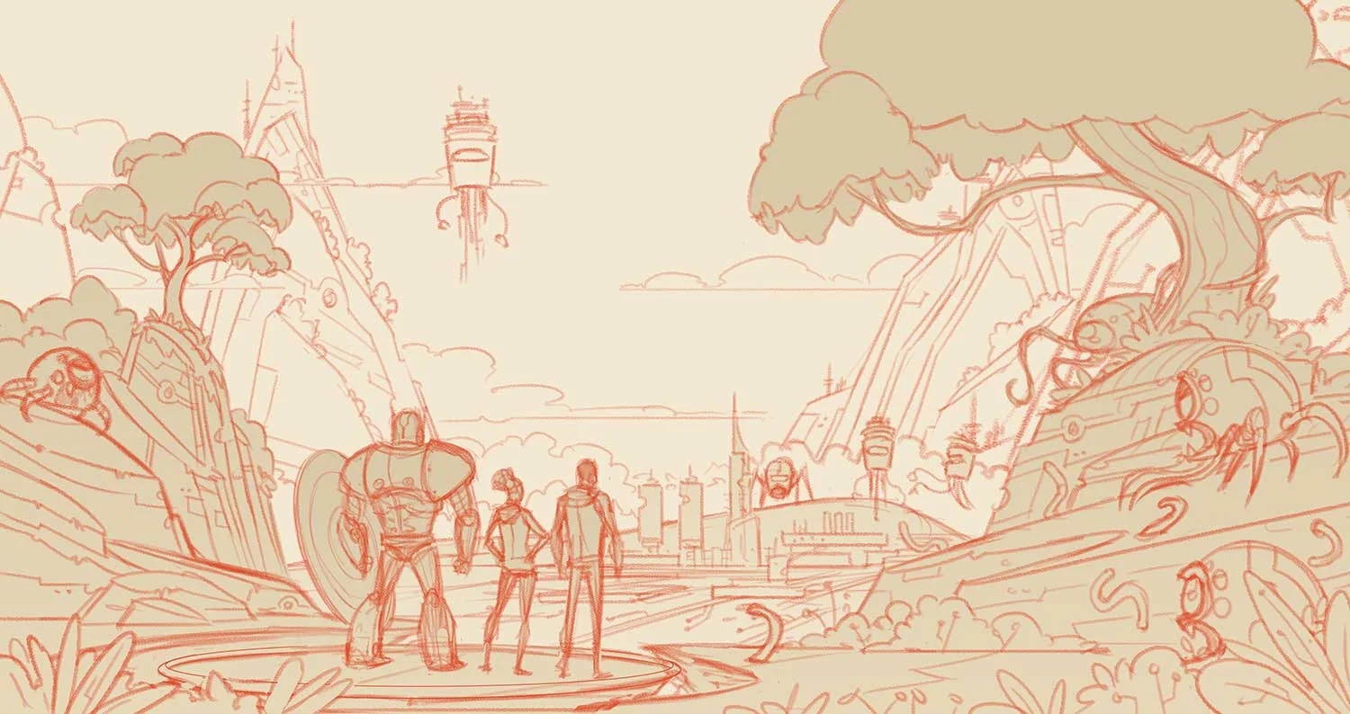 Digital Landscape Sketch