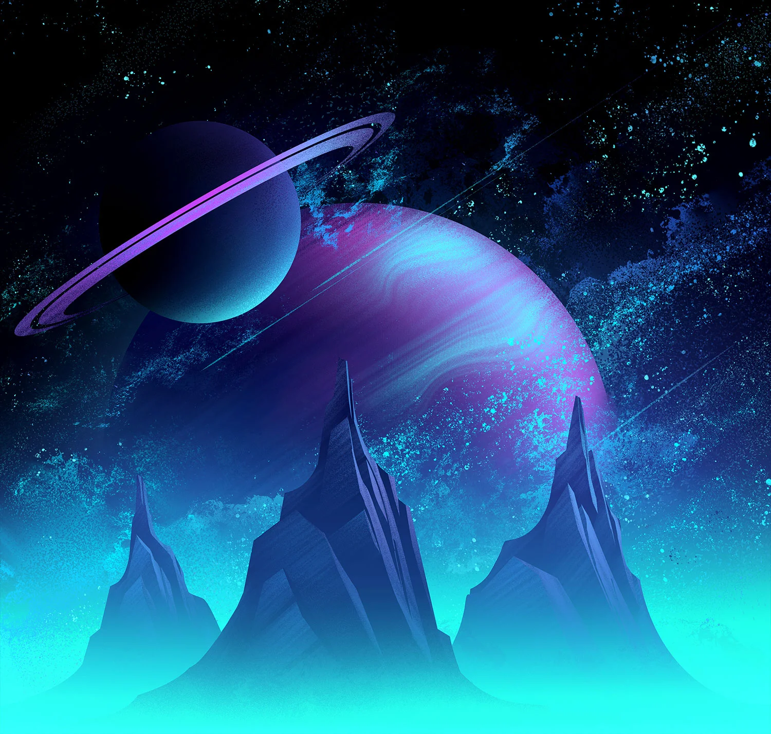Space Park · Background Painting