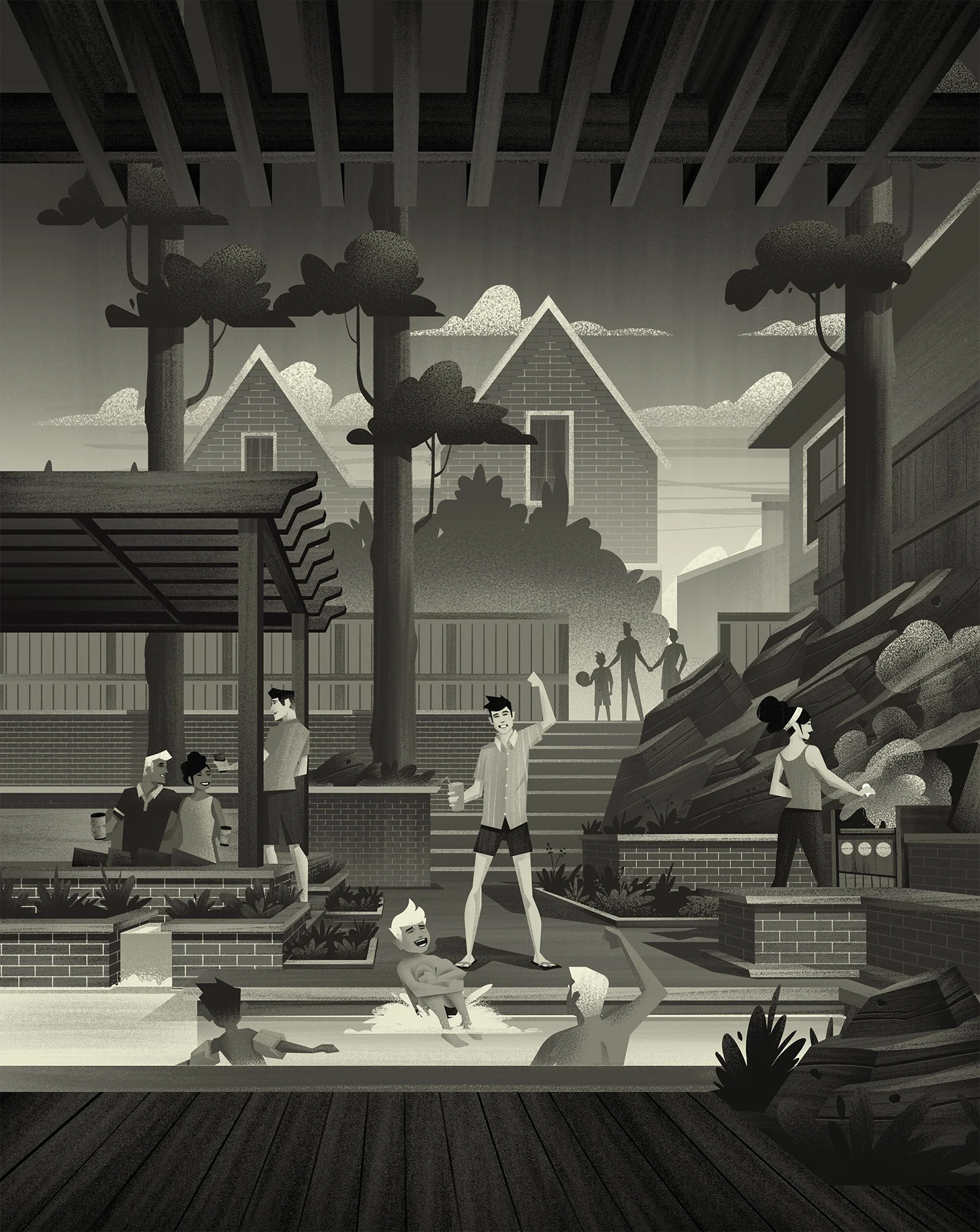 Oldetowne · Summer Black and White