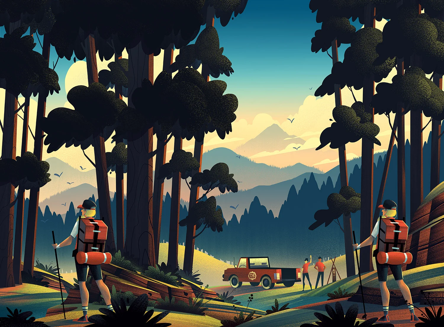 Devils Backbone Brewing Co. · Trail Angel Weiss Illustration