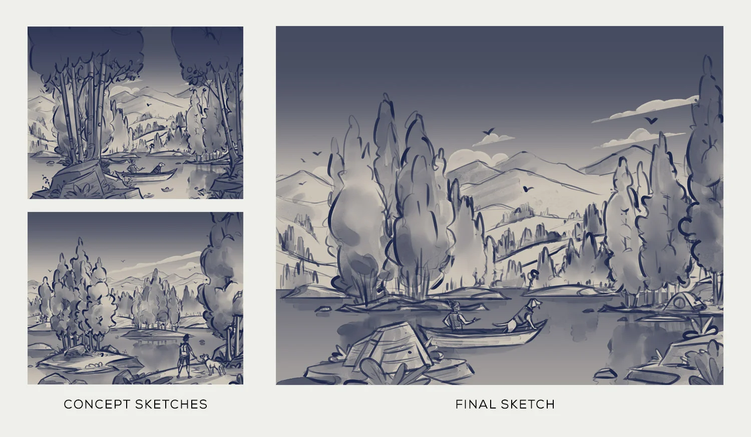 Devils Backbone Brewing Co. · Gold Leaf Lager Sketches