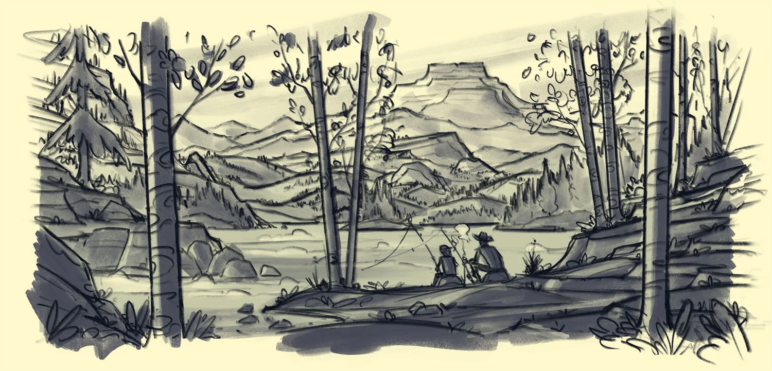 Popgun Summers · Rough Sketch